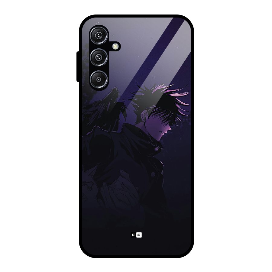 Fushiguro Demon Crows Glass Back Case for Galaxy M34 5G