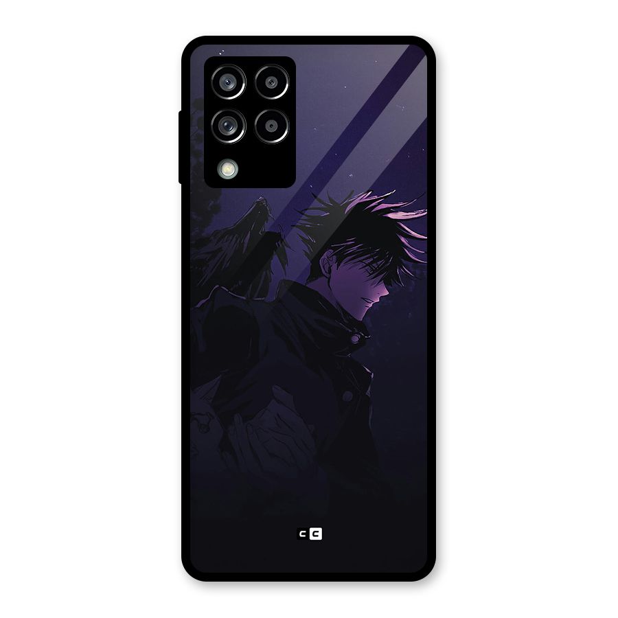 Fushiguro Demon Crows Glass Back Case for Galaxy M53 5G