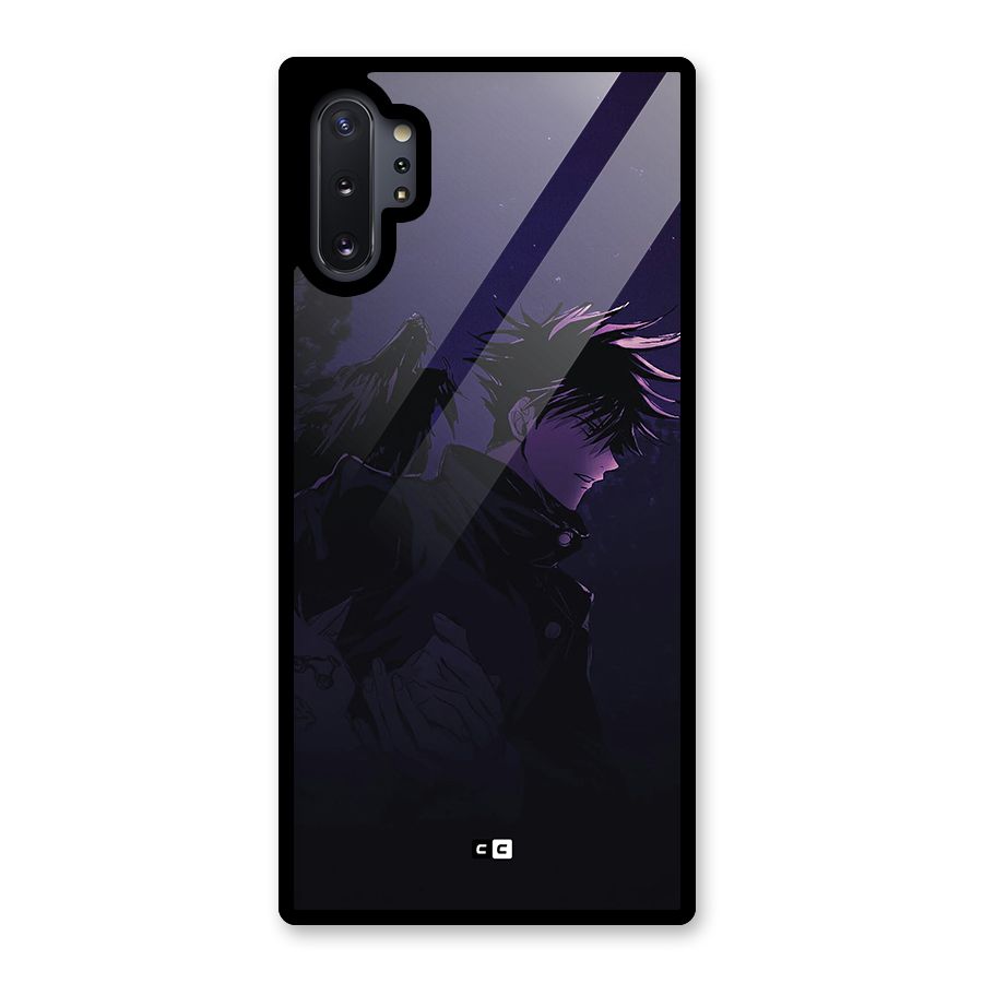 Fushiguro Demon Crows Glass Back Case for Galaxy Note 10 Plus