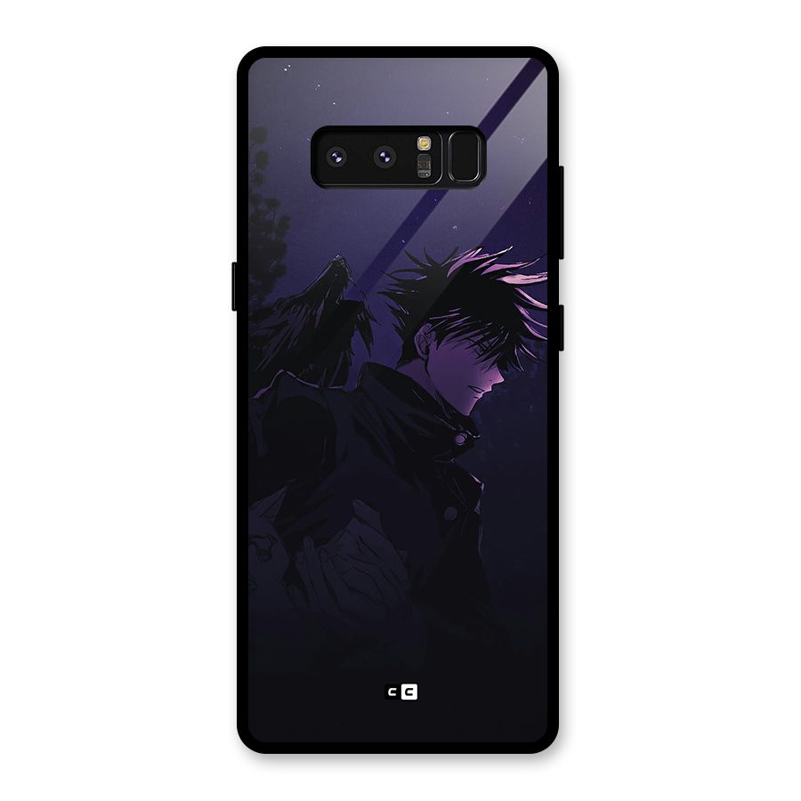 Fushiguro Demon Crows Glass Back Case for Galaxy Note 8