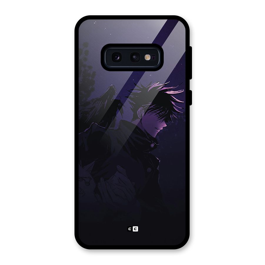 Fushiguro Demon Crows Glass Back Case for Galaxy S10e