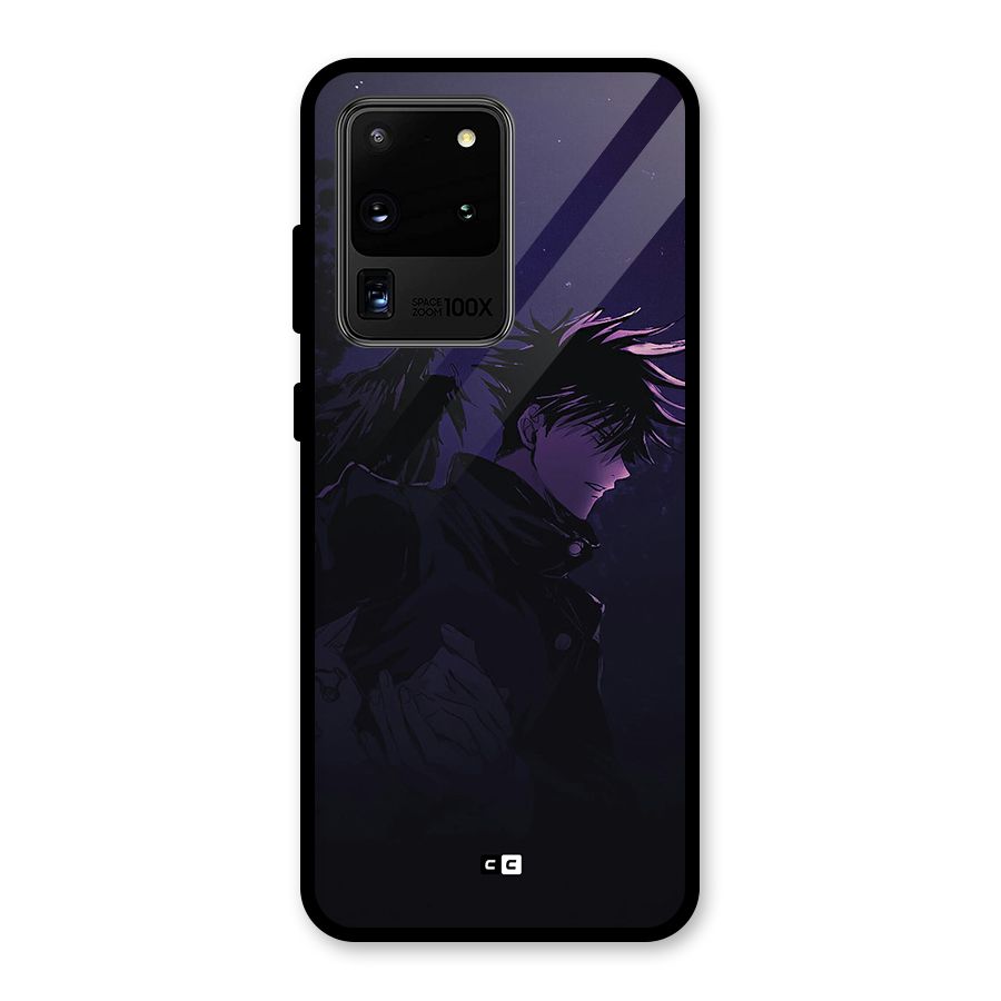Fushiguro Demon Crows Glass Back Case for Galaxy S20 Ultra