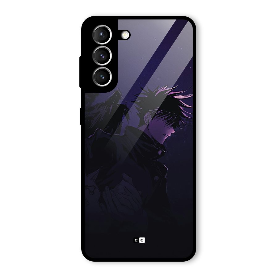 Fushiguro Demon Crows Glass Back Case for Galaxy S21 5G
