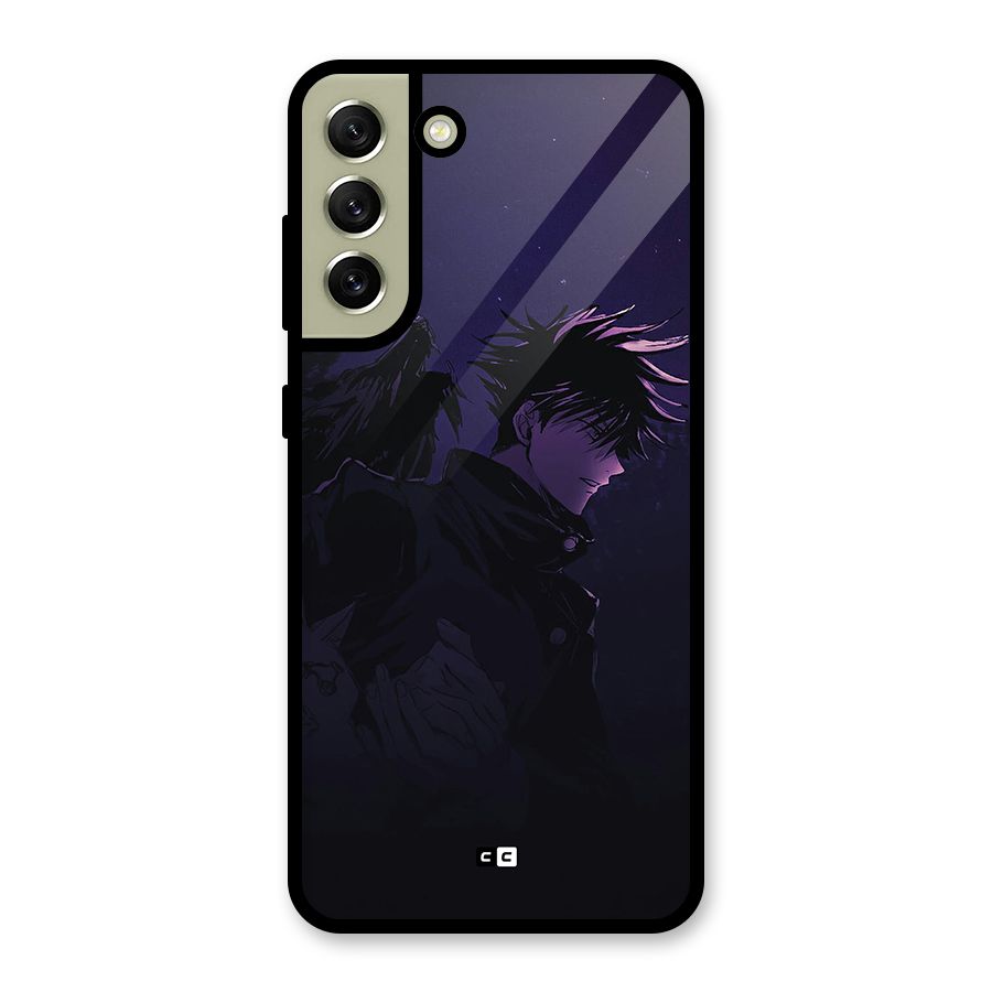 Fushiguro Demon Crows Glass Back Case for Galaxy S21 FE 5G