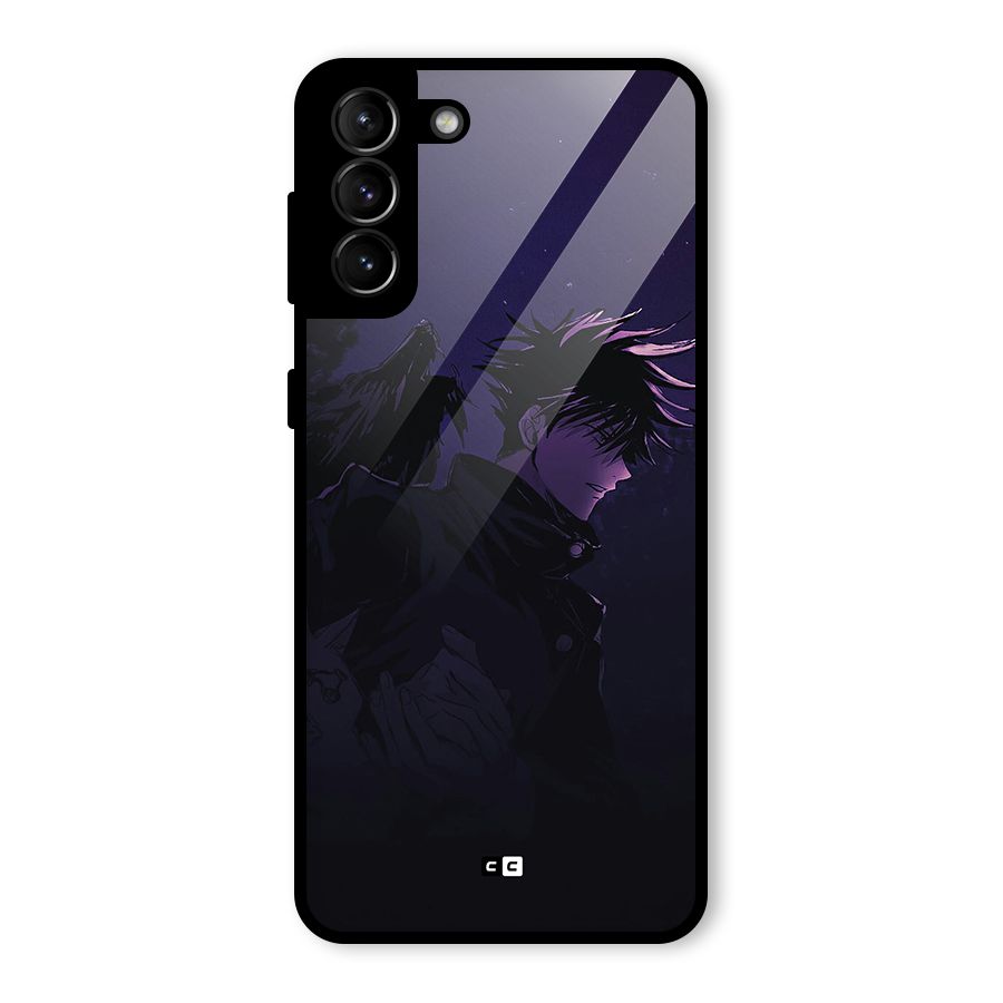 Fushiguro Demon Crows Glass Back Case for Galaxy S21 Plus