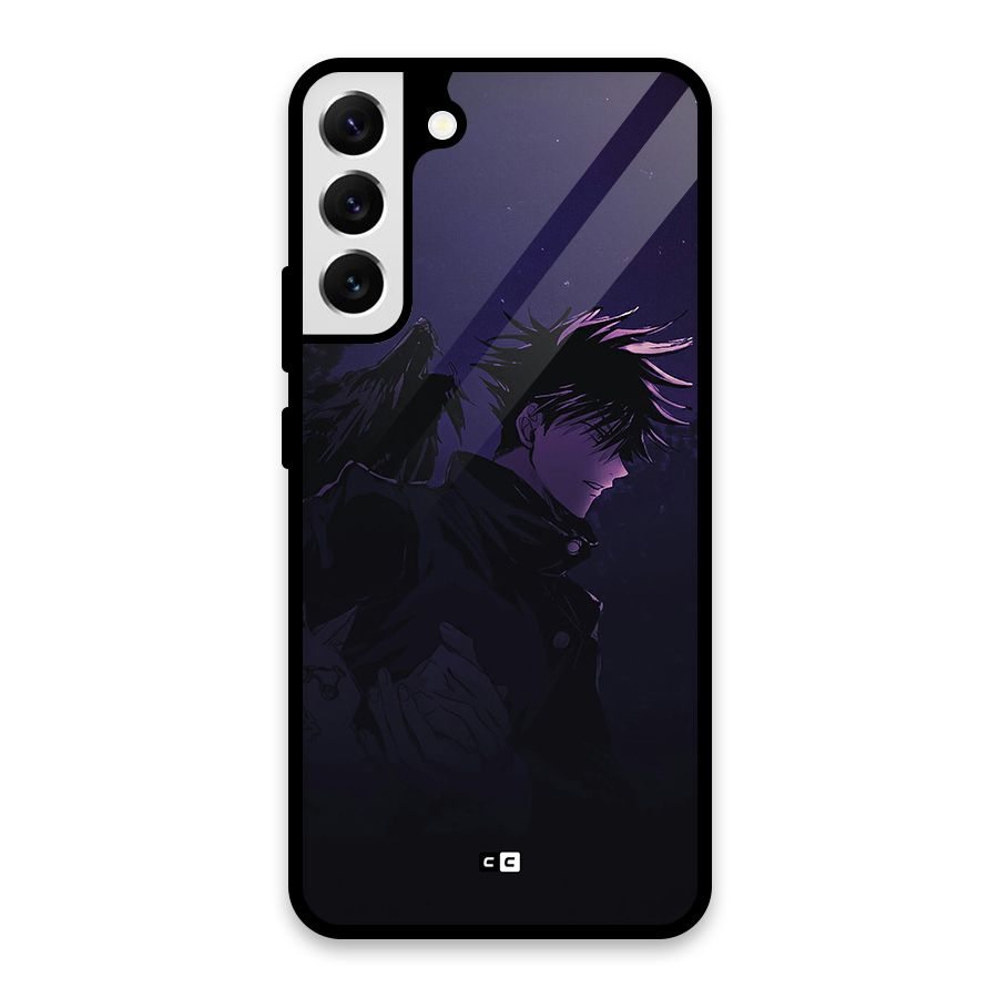 Fushiguro Demon Crows Glass Back Case for Galaxy S22 Plus 5G