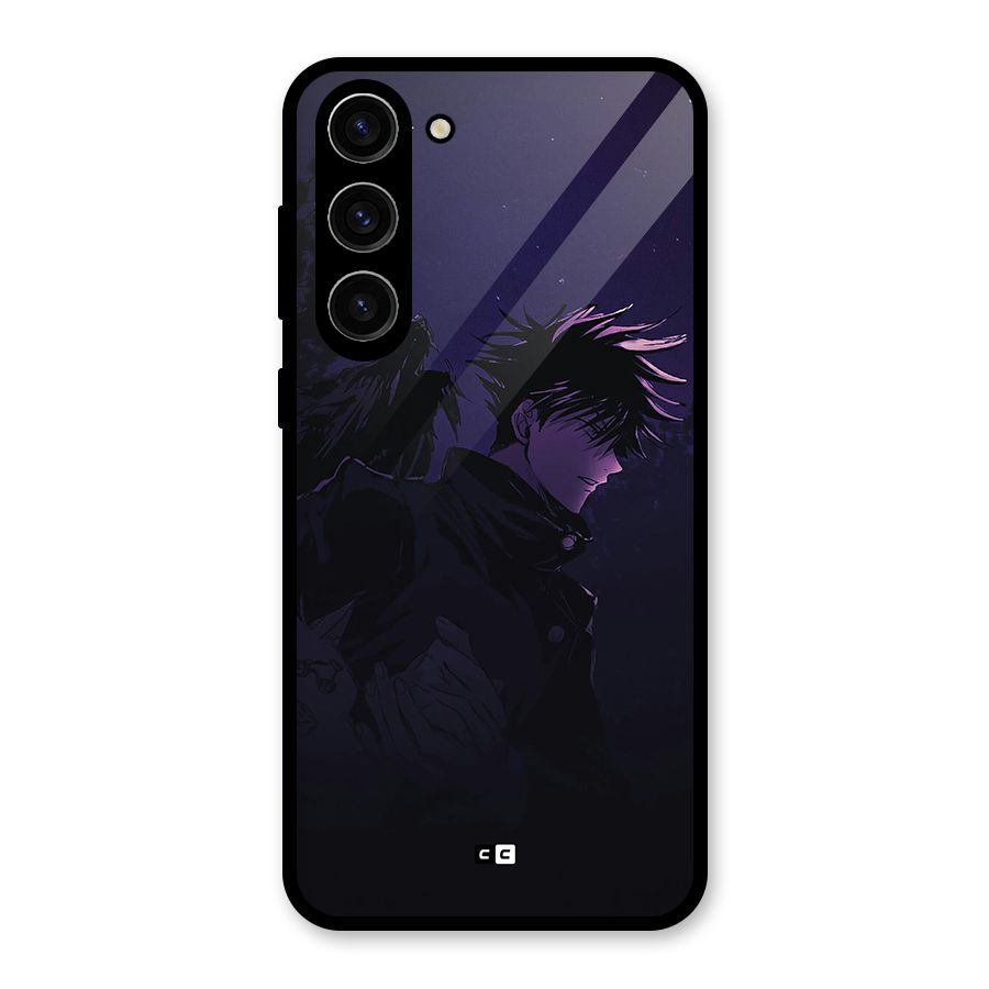 Fushiguro Demon Crows Glass Back Case for Galaxy S23 Plus