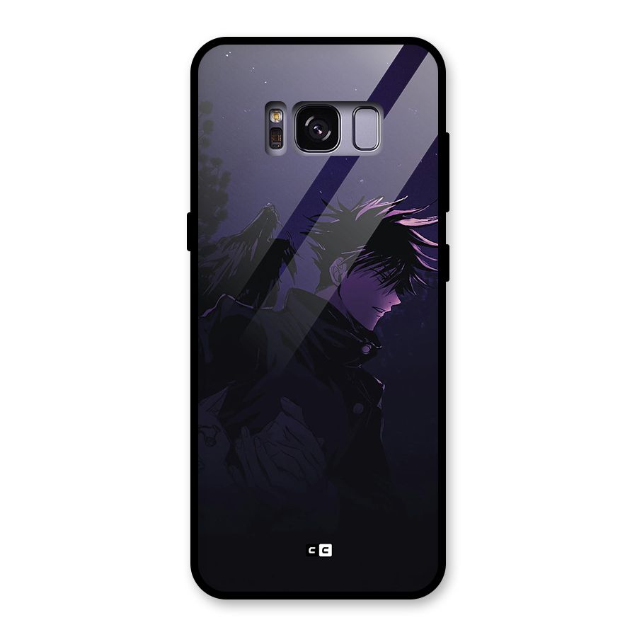 Fushiguro Demon Crows Glass Back Case for Galaxy S8