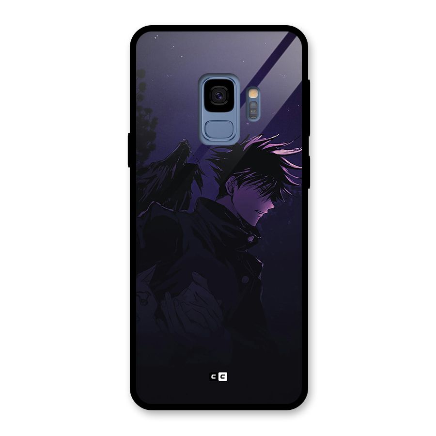 Fushiguro Demon Crows Glass Back Case for Galaxy S9