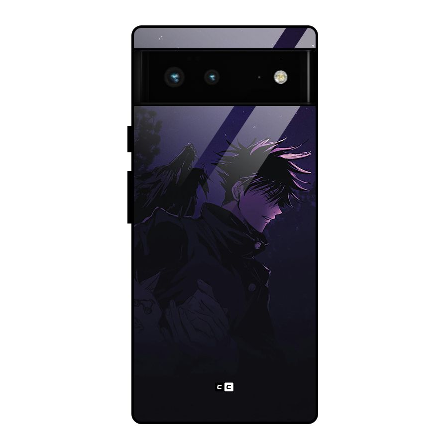 Fushiguro Demon Crows Glass Back Case for Google Pixel 6