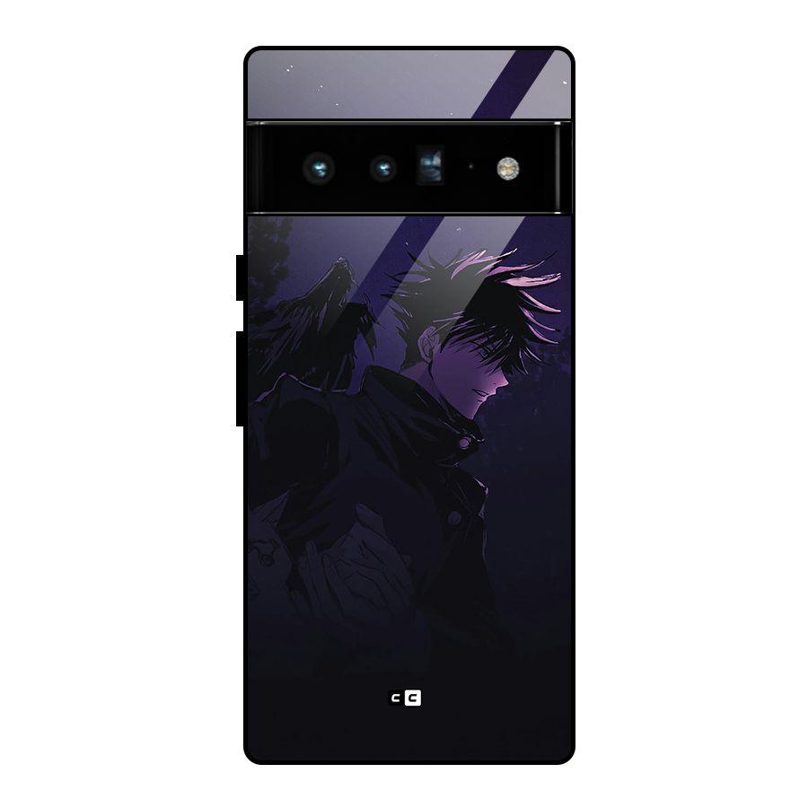 Fushiguro Demon Crows Glass Back Case for Google Pixel 6 Pro