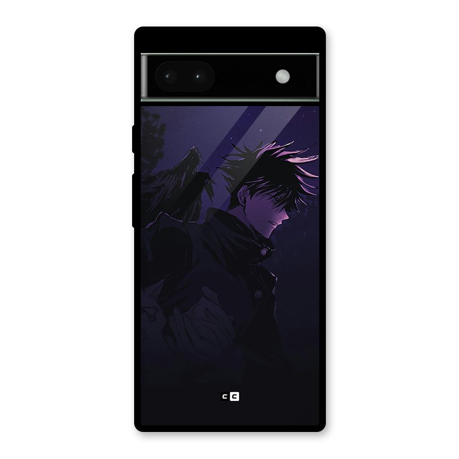 Fushiguro Demon Crows Glass Back Case for Google Pixel 6a