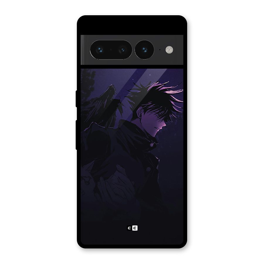 Fushiguro Demon Crows Glass Back Case for Google Pixel 7 Pro