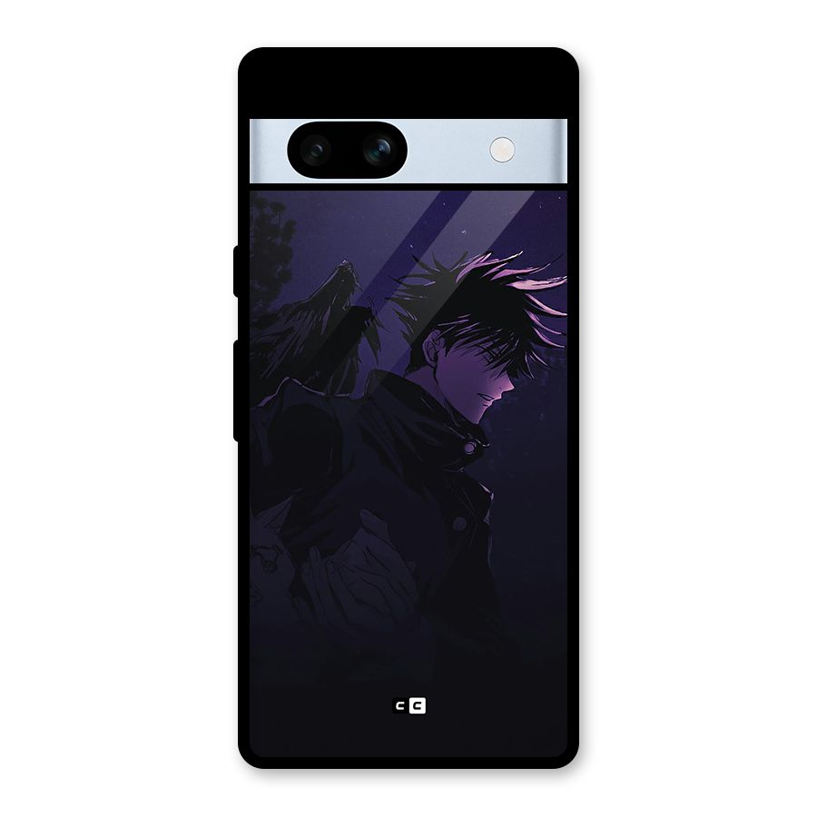 Fushiguro Demon Crows Glass Back Case for Google Pixel 7a