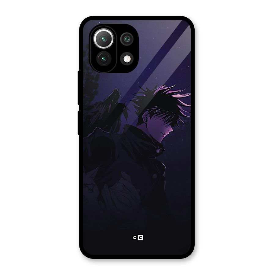 Fushiguro Demon Crows Glass Back Case for Mi 11 Lite NE 5G