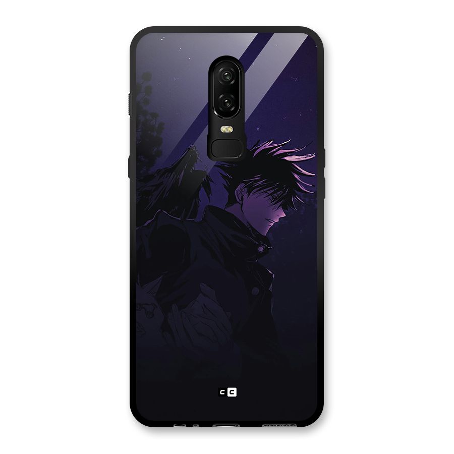 Fushiguro Demon Crows Glass Back Case for OnePlus 6