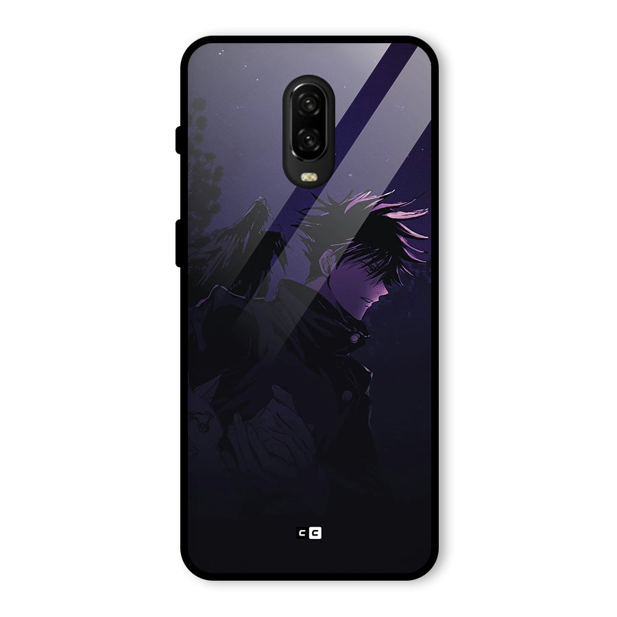 Fushiguro Demon Crows Glass Back Case for OnePlus 6T