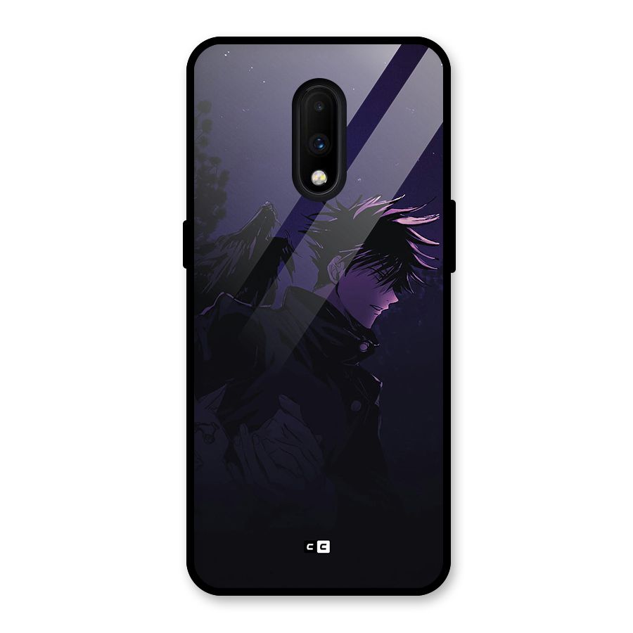 Fushiguro Demon Crows Glass Back Case for OnePlus 7