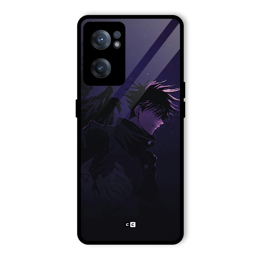 Fushiguro Demon Crows Glass Back Case for OnePlus Nord CE 2 5G