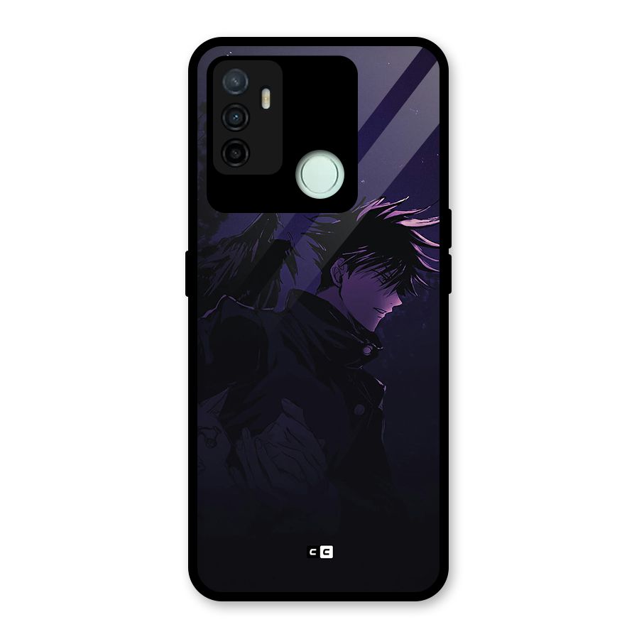 Fushiguro Demon Crows Glass Back Case for Oppo A53