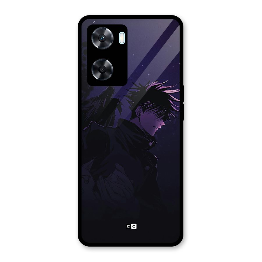 Fushiguro Demon Crows Glass Back Case for Oppo A77