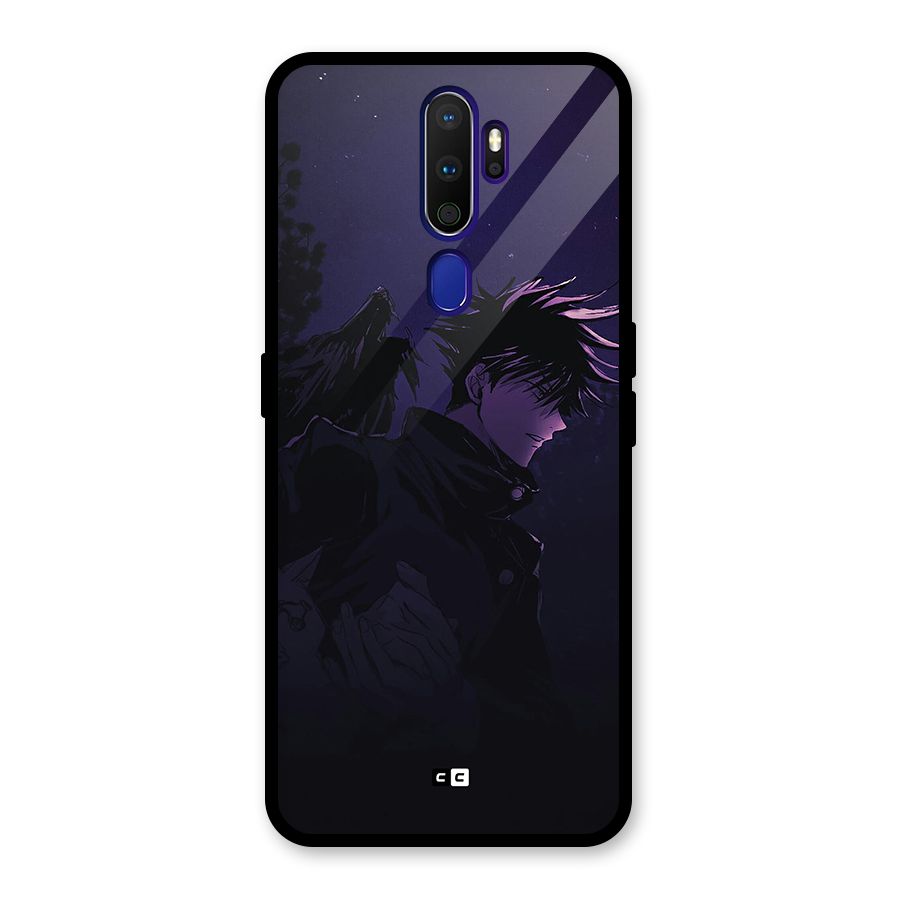 Fushiguro Demon Crows Glass Back Case for Oppo A9 (2020)