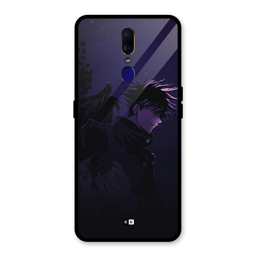 Fushiguro Demon Crows Glass Back Case for Oppo F11