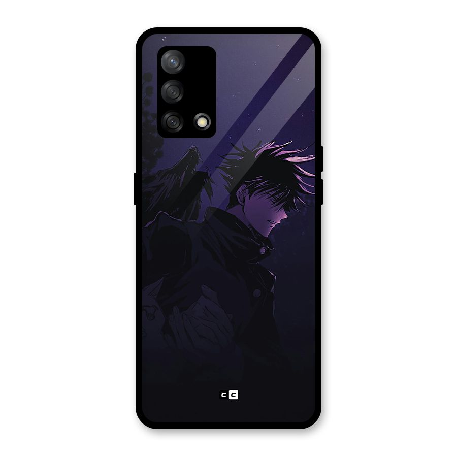 Fushiguro Demon Crows Glass Back Case for Oppo F19