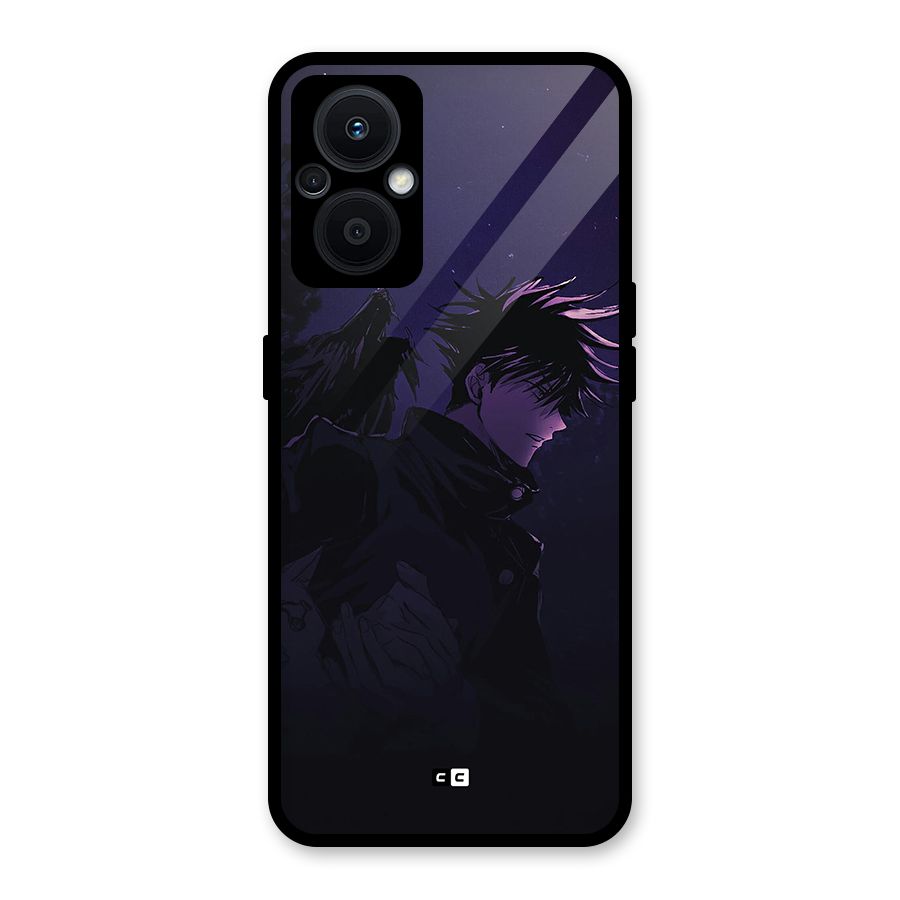 Fushiguro Demon Crows Glass Back Case for Oppo F21s Pro 5G