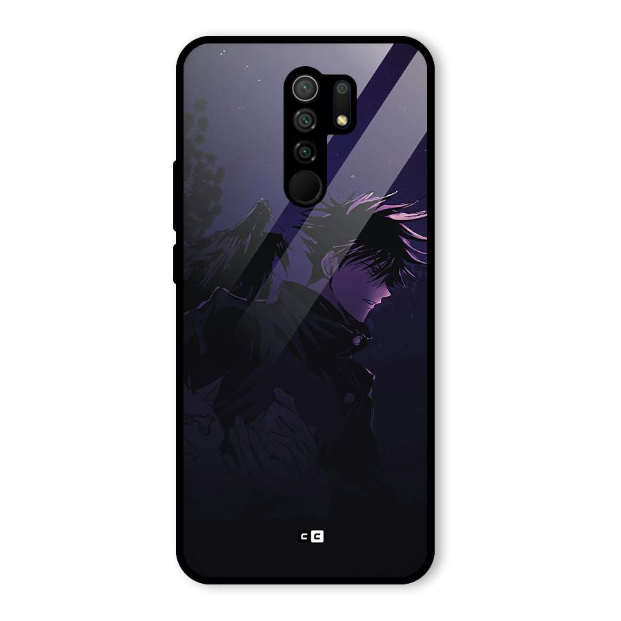 Fushiguro Demon Crows Glass Back Case for Poco M2