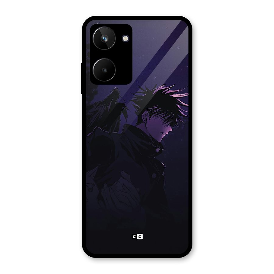 Fushiguro Demon Crows Glass Back Case for Realme 10