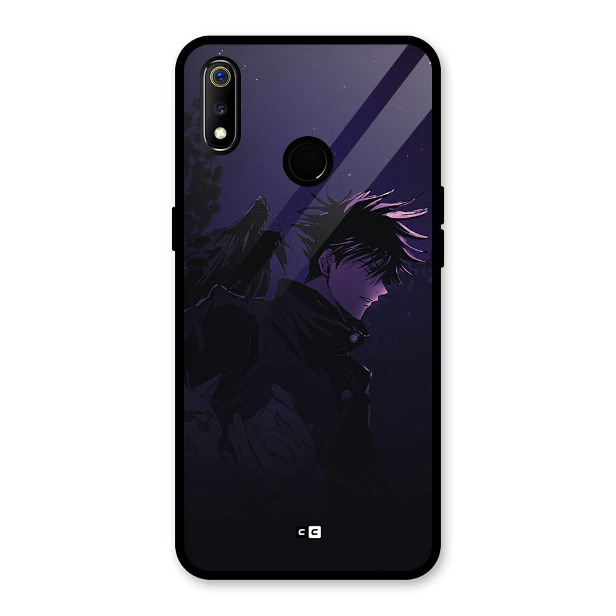 Fushiguro Demon Crows Glass Back Case for Realme 3i