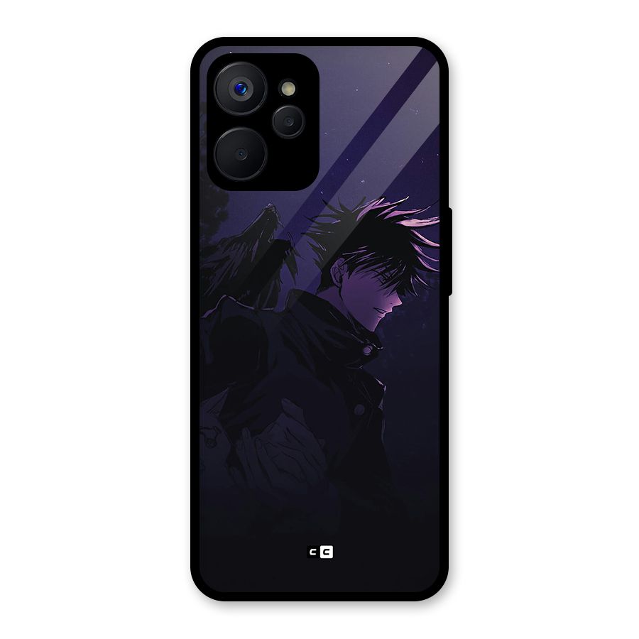 Fushiguro Demon Crows Glass Back Case for Realme 9i 5G