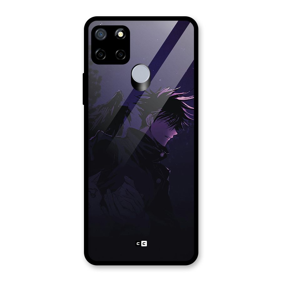 Fushiguro Demon Crows Glass Back Case for Realme Narzo 30A