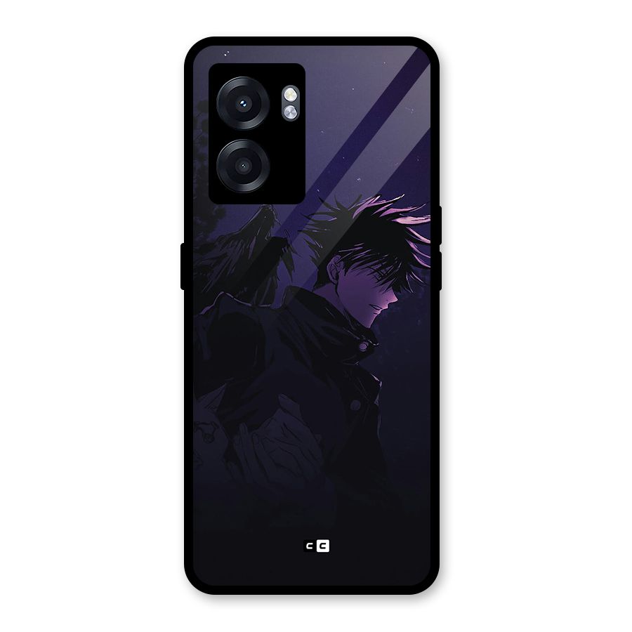 Fushiguro Demon Crows Glass Back Case for Realme Narzo 50 5G