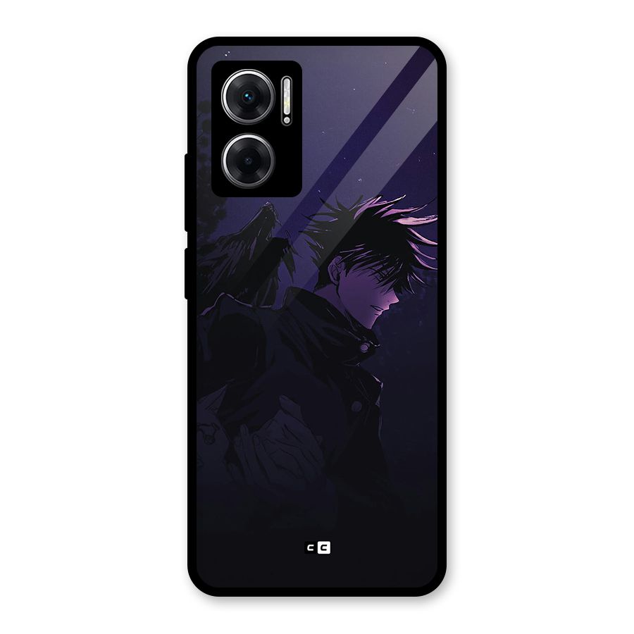 Fushiguro Demon Crows Glass Back Case for Redmi 11 Prime 5G