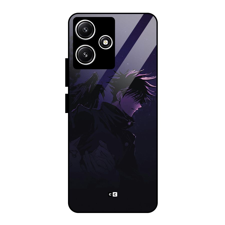 Fushiguro Demon Crows Glass Back Case for Redmi 12 5G
