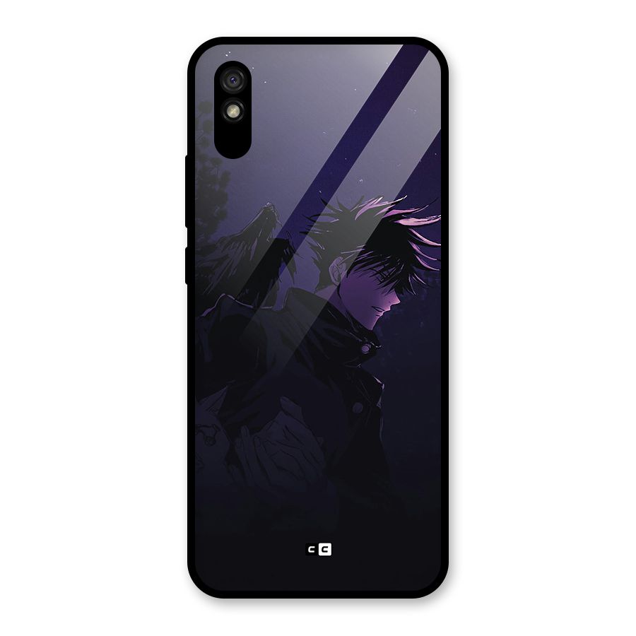 Fushiguro Demon Crows Glass Back Case for Redmi 9i