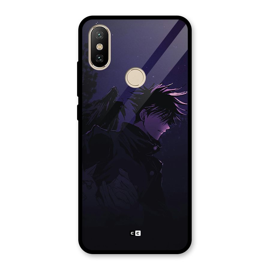 Fushiguro Demon Crows Glass Back Case for Redmi A1
