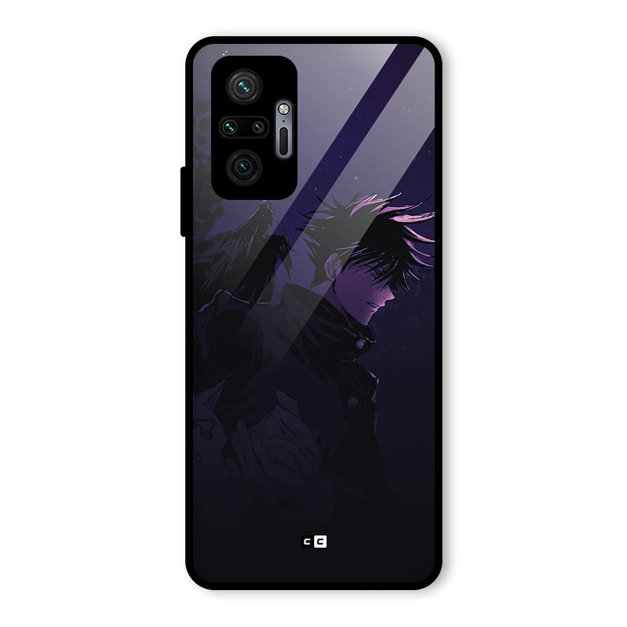 Fushiguro Demon Crows Glass Back Case for Redmi Note 10 Pro
