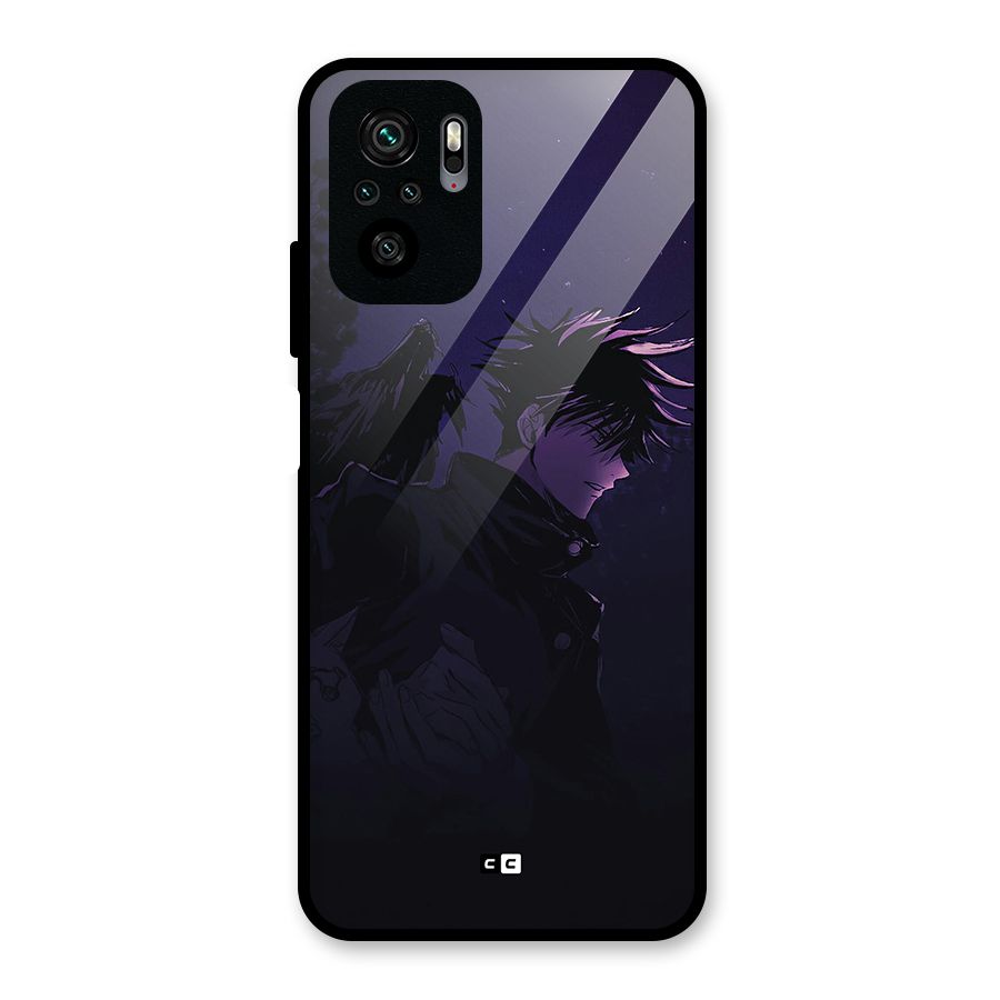 Fushiguro Demon Crows Glass Back Case for Redmi Note 11 SE