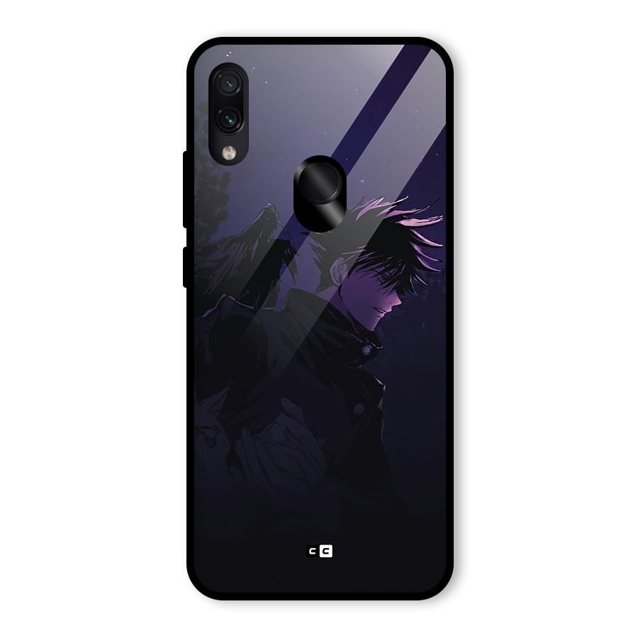 Fushiguro Demon Crows Glass Back Case for Redmi Note 7 Pro