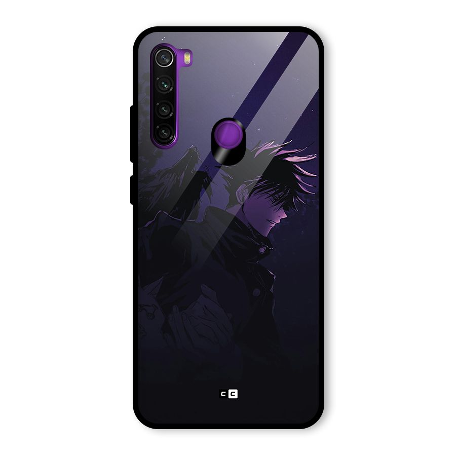 Fushiguro Demon Crows Glass Back Case for Redmi Note 8