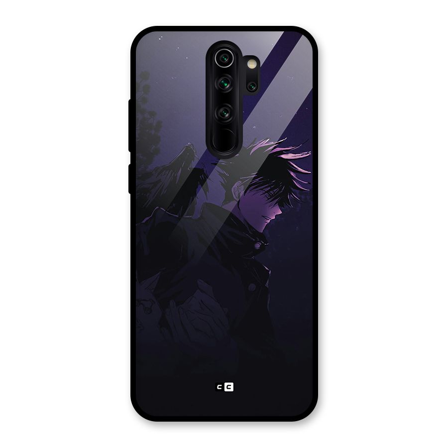 Fushiguro Demon Crows Glass Back Case for Redmi Note 8 Pro