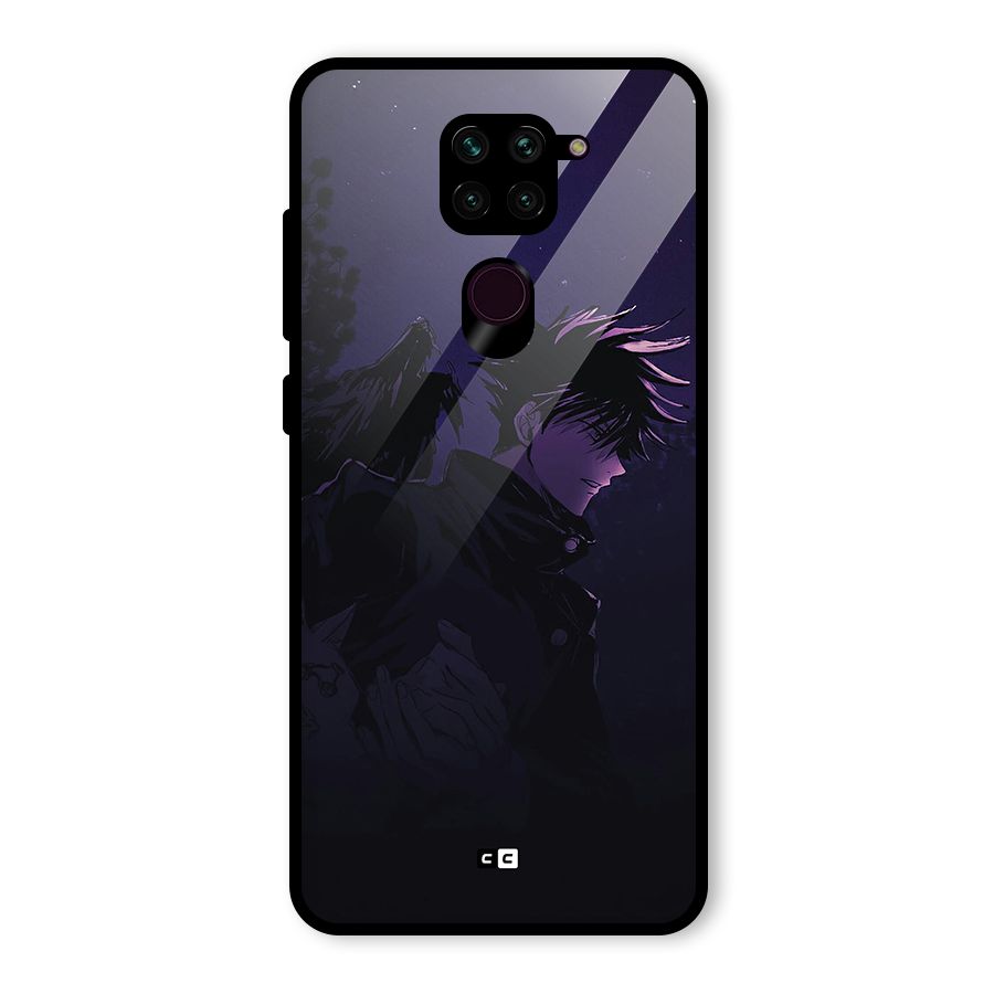 Fushiguro Demon Crows Glass Back Case for Redmi Note 9
