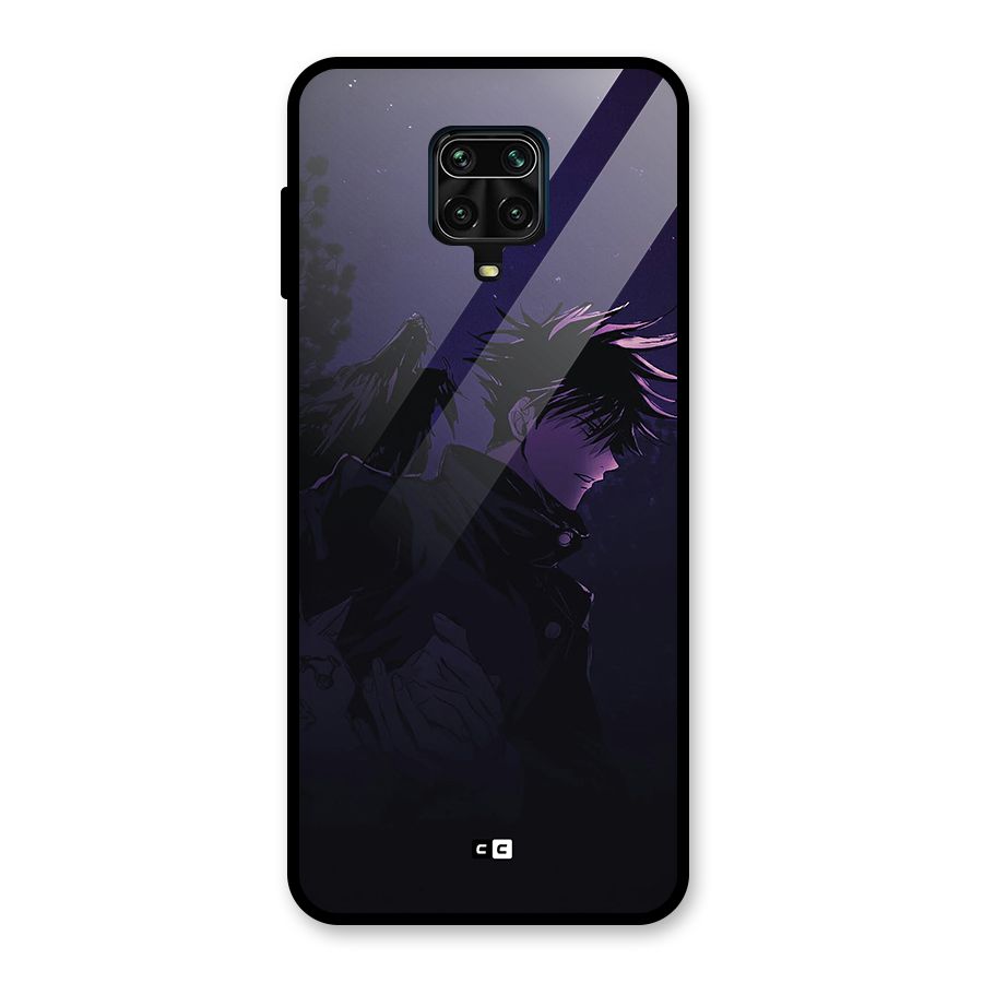 Fushiguro Demon Crows Glass Back Case for Redmi Note 9 Pro