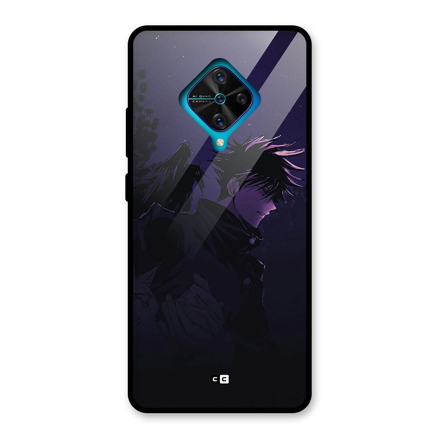 Fushiguro Demon Crows Glass Back Case for Vivo S1 Pro