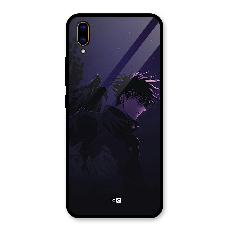 Fushiguro Demon Crows Glass Back Case for Vivo V11 Pro