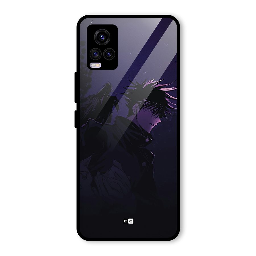 Fushiguro Demon Crows Glass Back Case for Vivo V20
