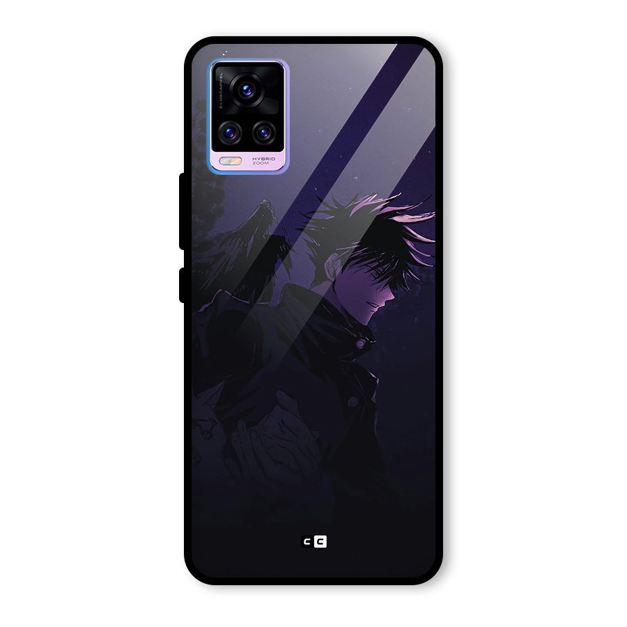 Fushiguro Demon Crows Glass Back Case for Vivo V20 Pro